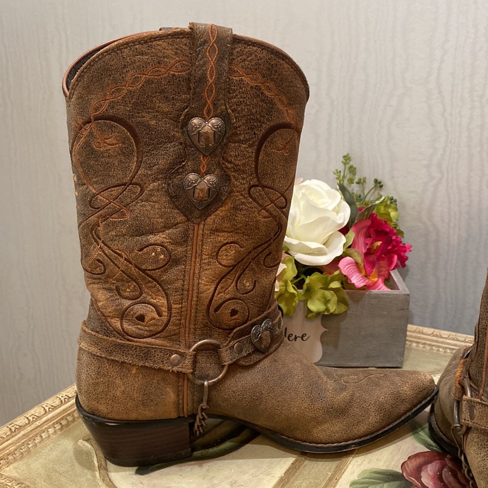 Durango Crush Heartbreaker Pointed Toe Women’s Cowboy Boots Sz 9 - Picture 7 of 16